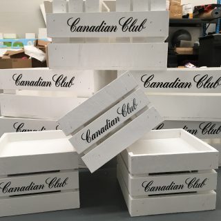 Branded Farmers Crates for Canadian Club