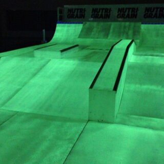 Glow In the Dark Skateboard Park for Nutri Grain Event
