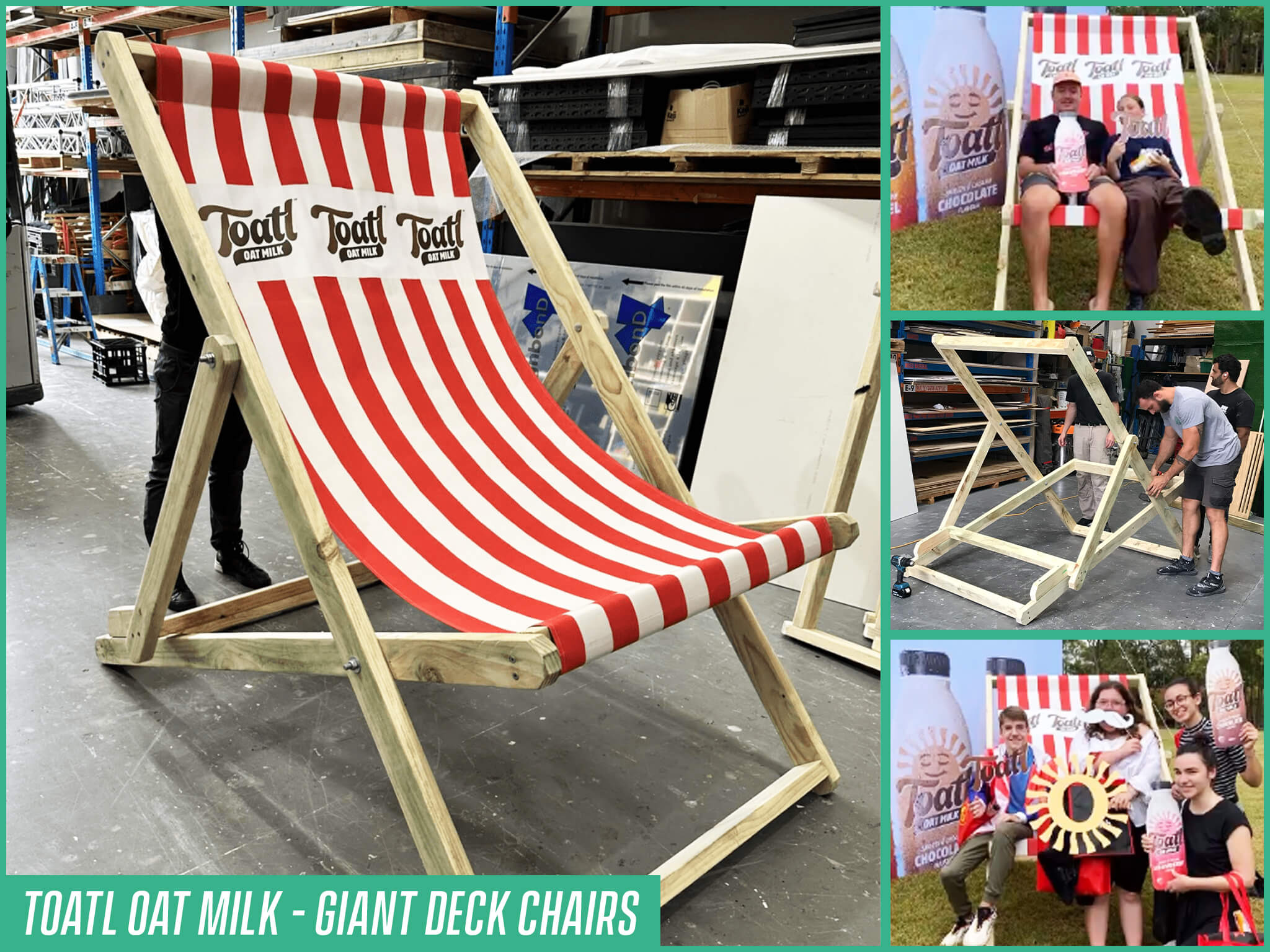 Giant Deck Chairs – A Brand Activation Must-Have - 1800 For Promo
